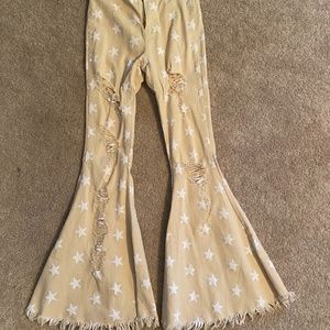 Flared star pants